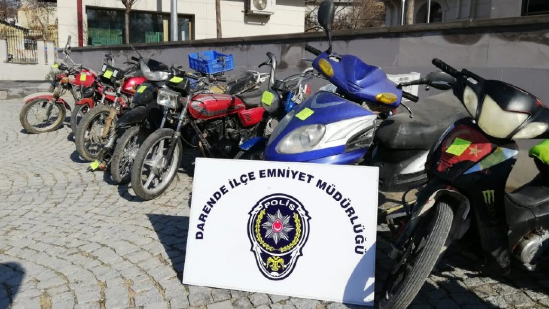Darende'de Hacizli Şerh Kaydı Motorsikletler Yakalandı