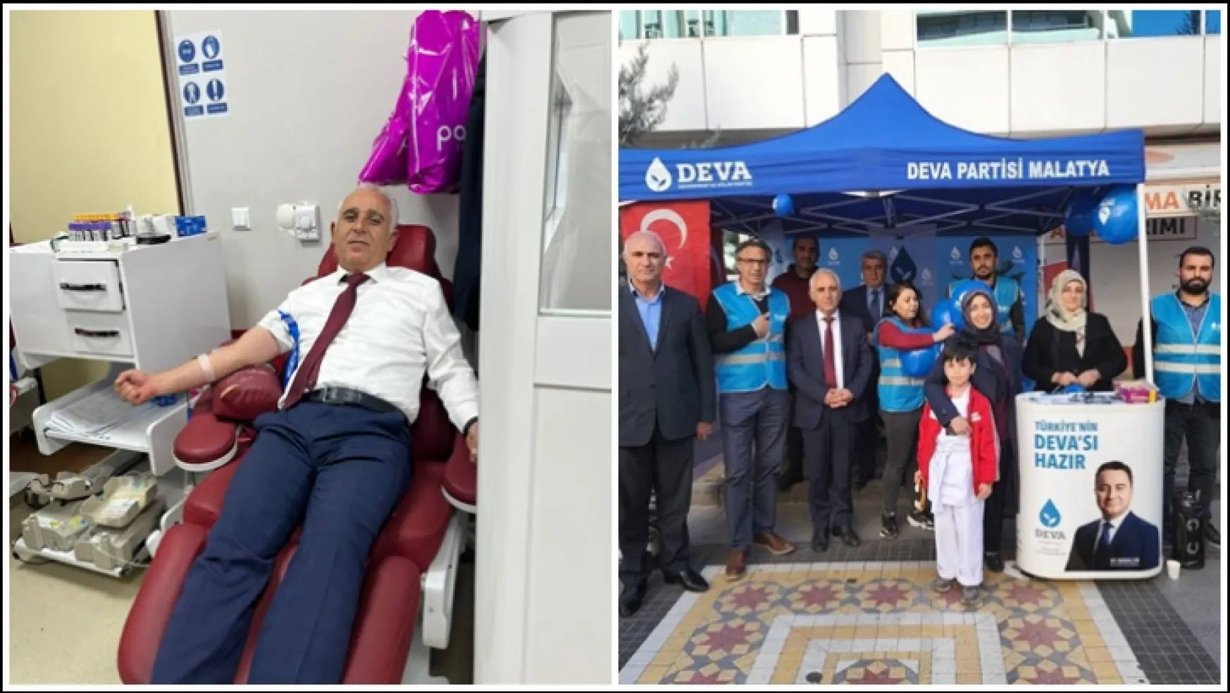 Deva Partisi Malatya İl Başkanlığı Kızılay'a Kan Bağışı Yaptı