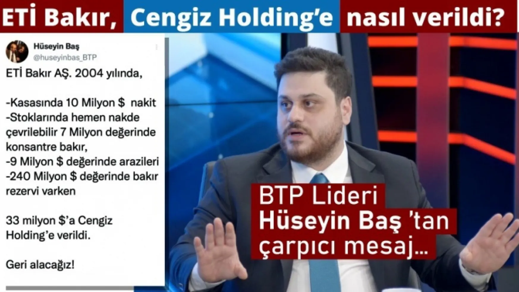 ETİ Bakır Cengiz Holding'e nasıl verildi?