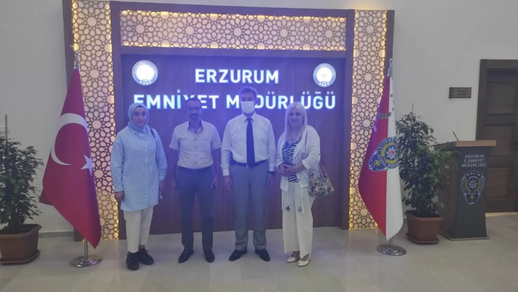 Gazeteciler Basın Birliği Derneği Başkanlığından Erzurum İl Emniyet Müdürlüğüne ziyaret