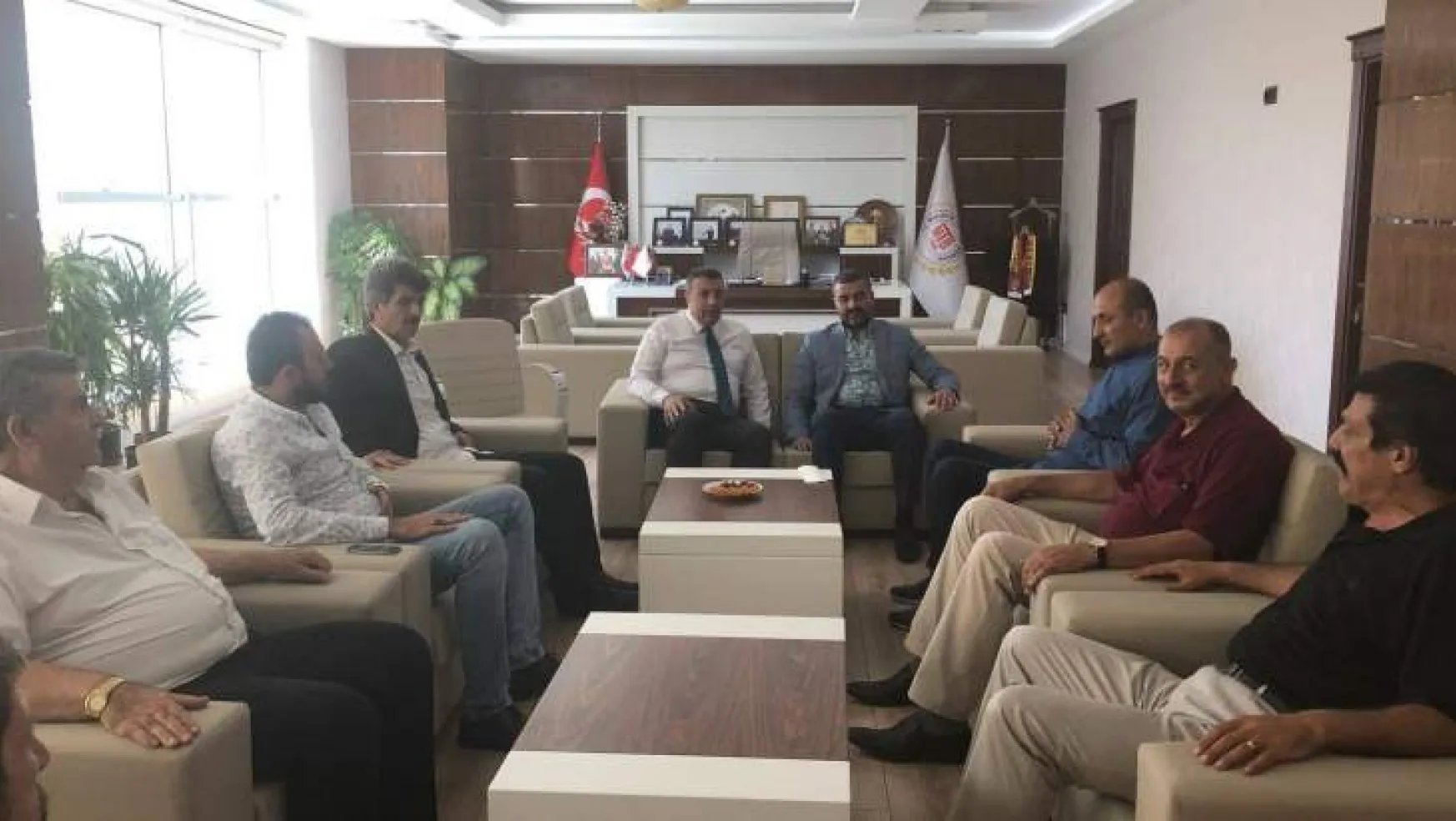MHP Malatya İl Başkanı Avşar MTB Başkanı Özcan'a ziyaret