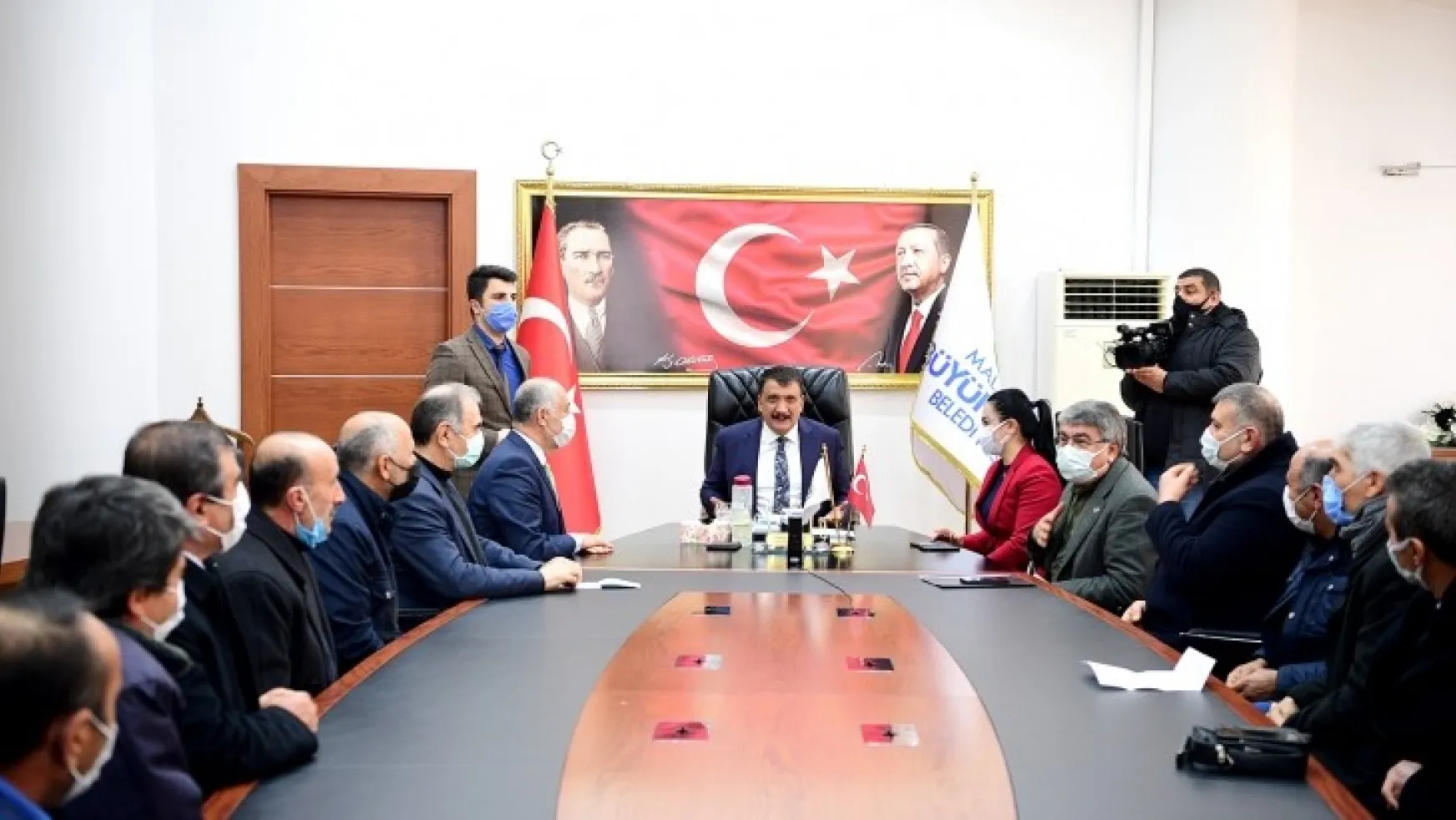 Hekimhanlı Muhtarlar Ve Başkan Karadağ'dan Teşekkür Ziyareti