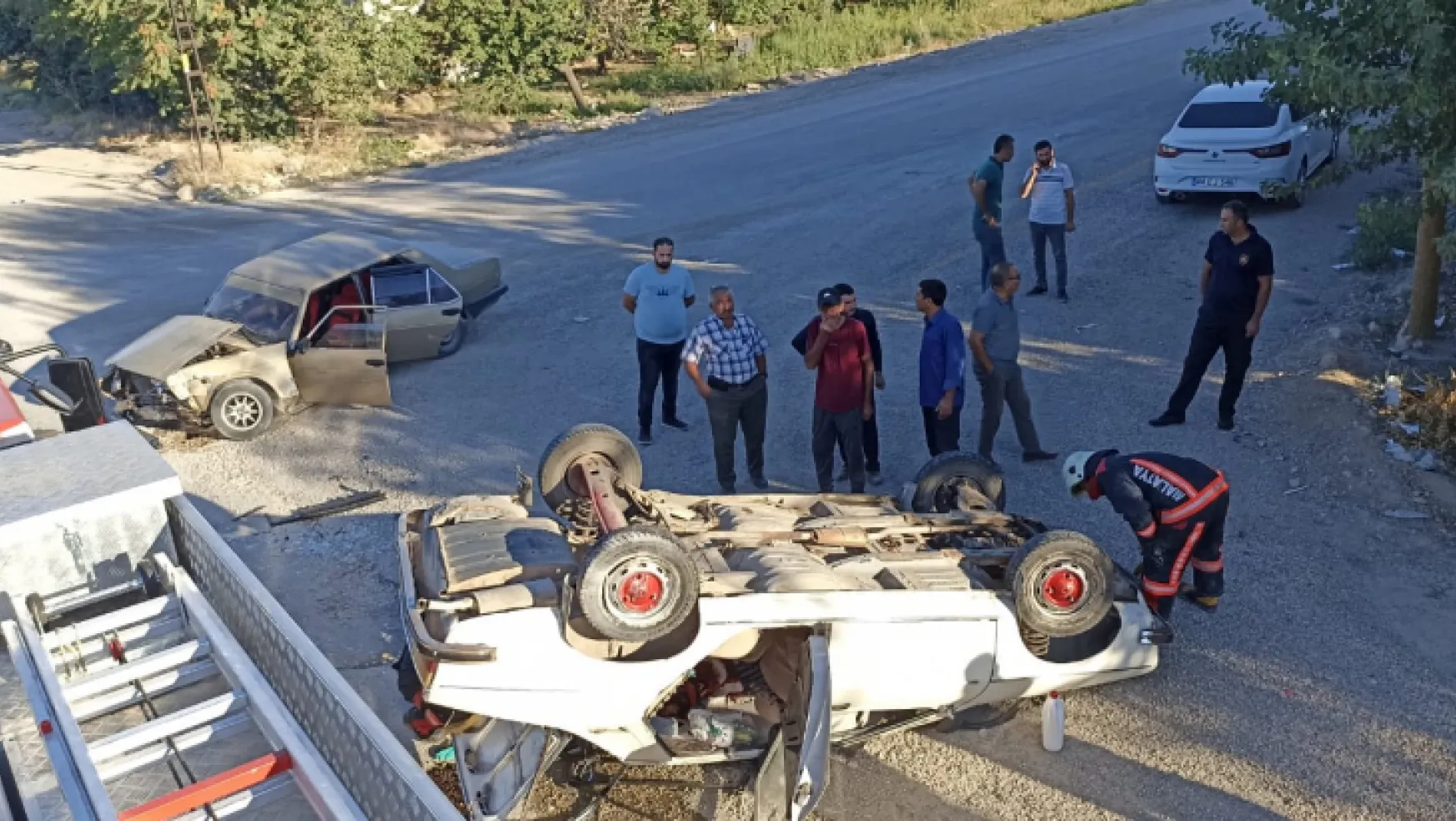 Hoca Ahmet Yesevi mahallesinde trafik kazası