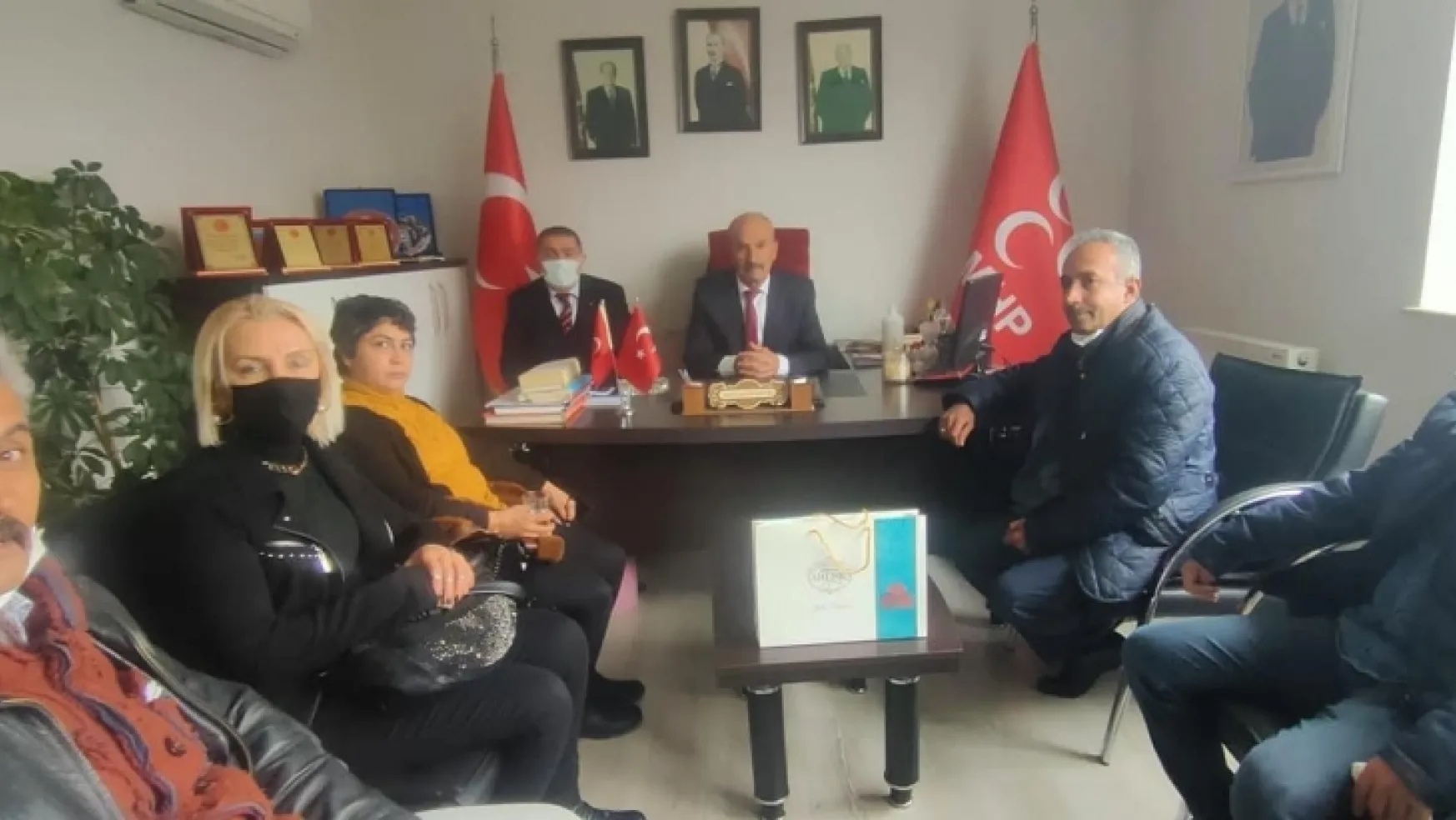 İyi Parti Yeşilyurt İlçe Başkanından MHP Yeşilyurt İlçe Başkanına Ziyaret