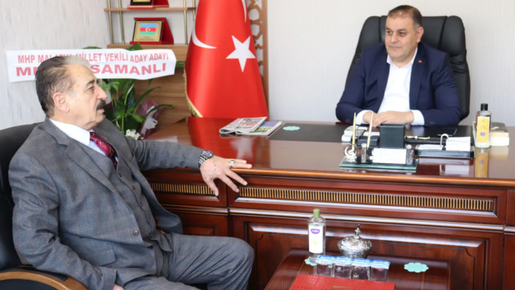 Keskin'den MHP İl Başkanı Gök'e hayırlı olsun ziyareti