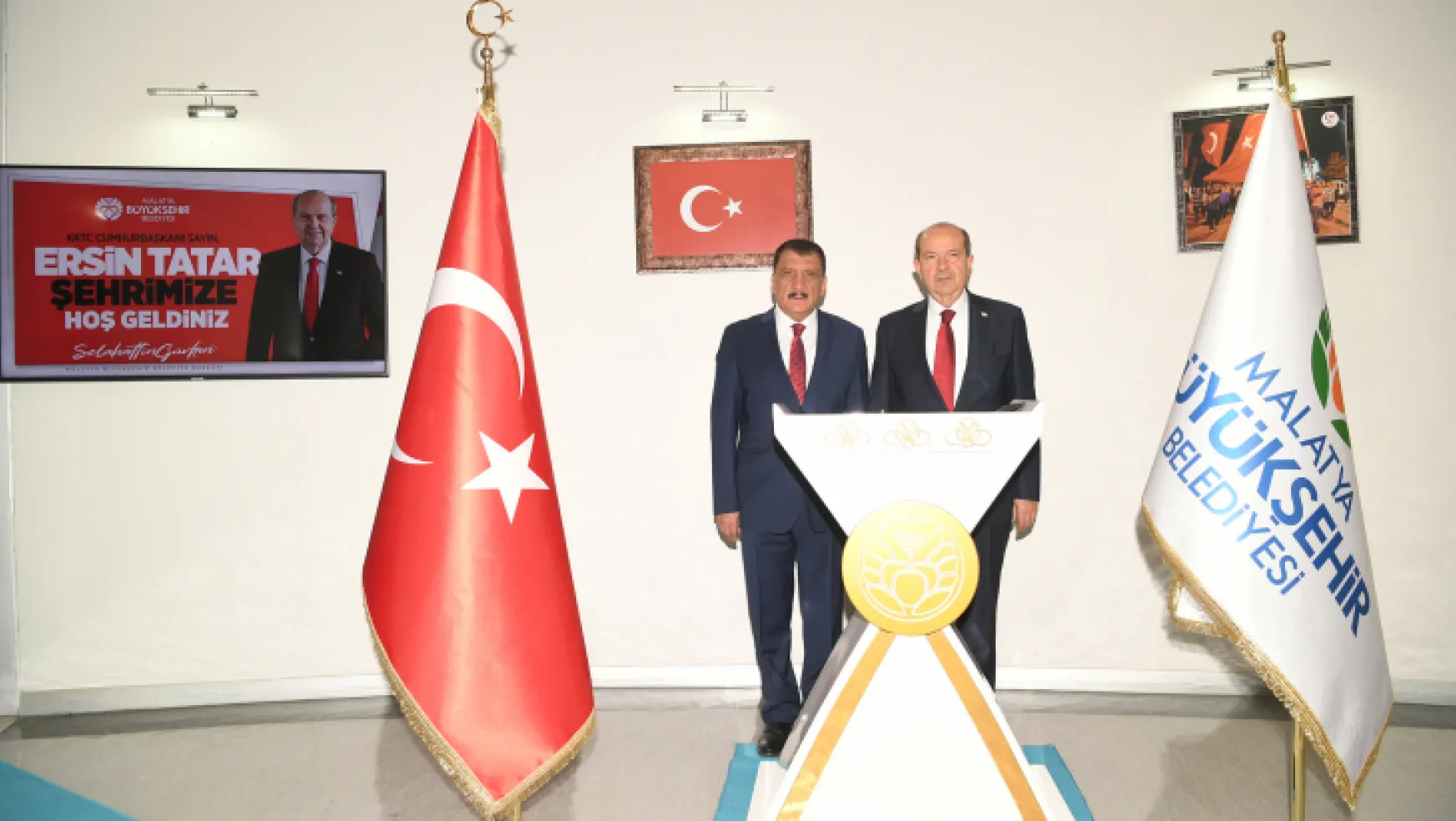 KKTC Cumhurbaşkanı Ersin Tatar'dan Başkan Gürkan'a Ziyaret