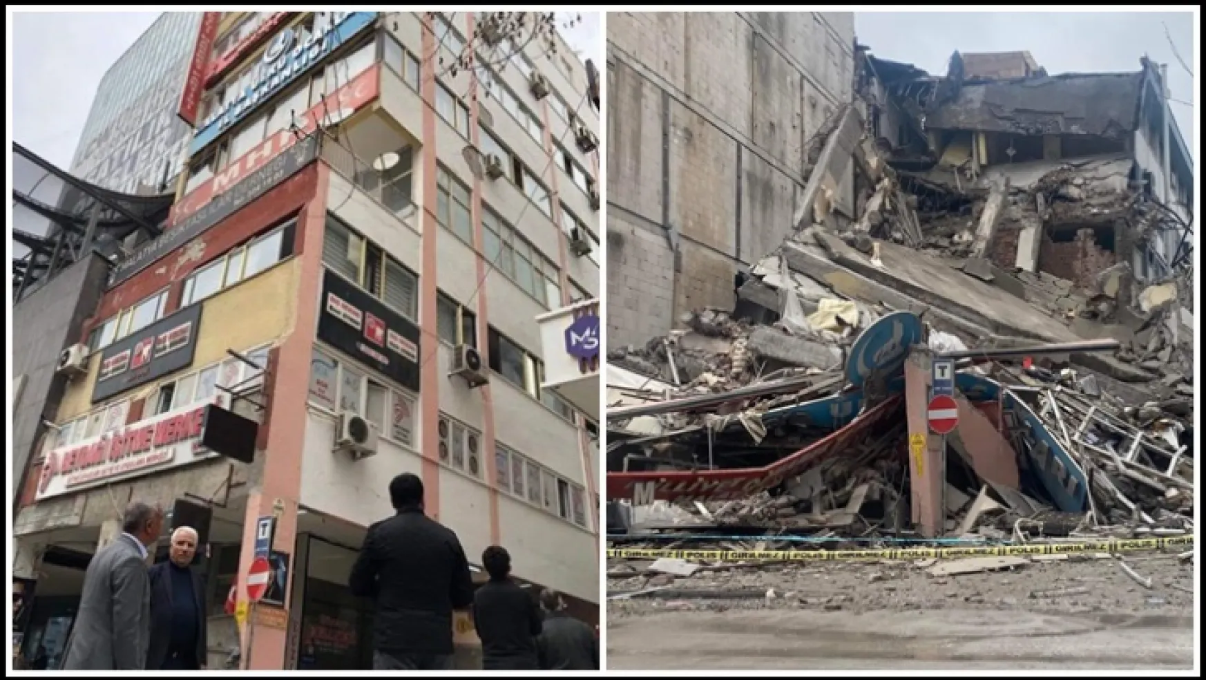 Malatya'da Ağır Hasarlı Bina Kendiliğinden Yıkıldı