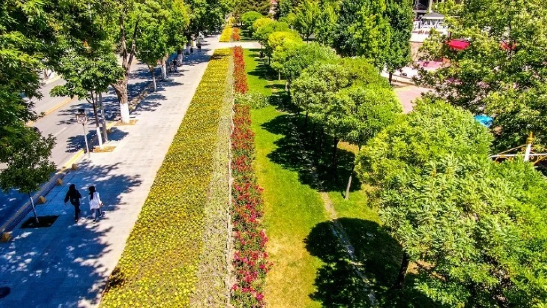 Malatya Parklarını Yazlık Çiçekler Süslüyor