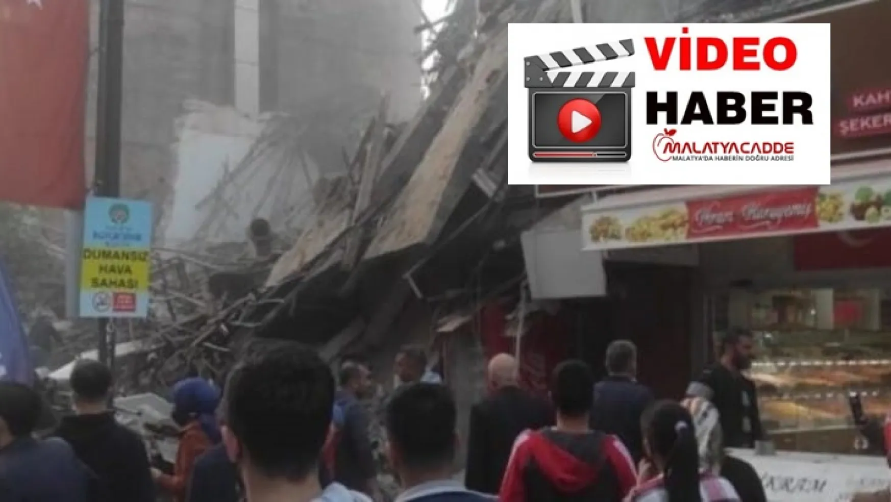Malatya Sıtmapınarında Bina Çöktü