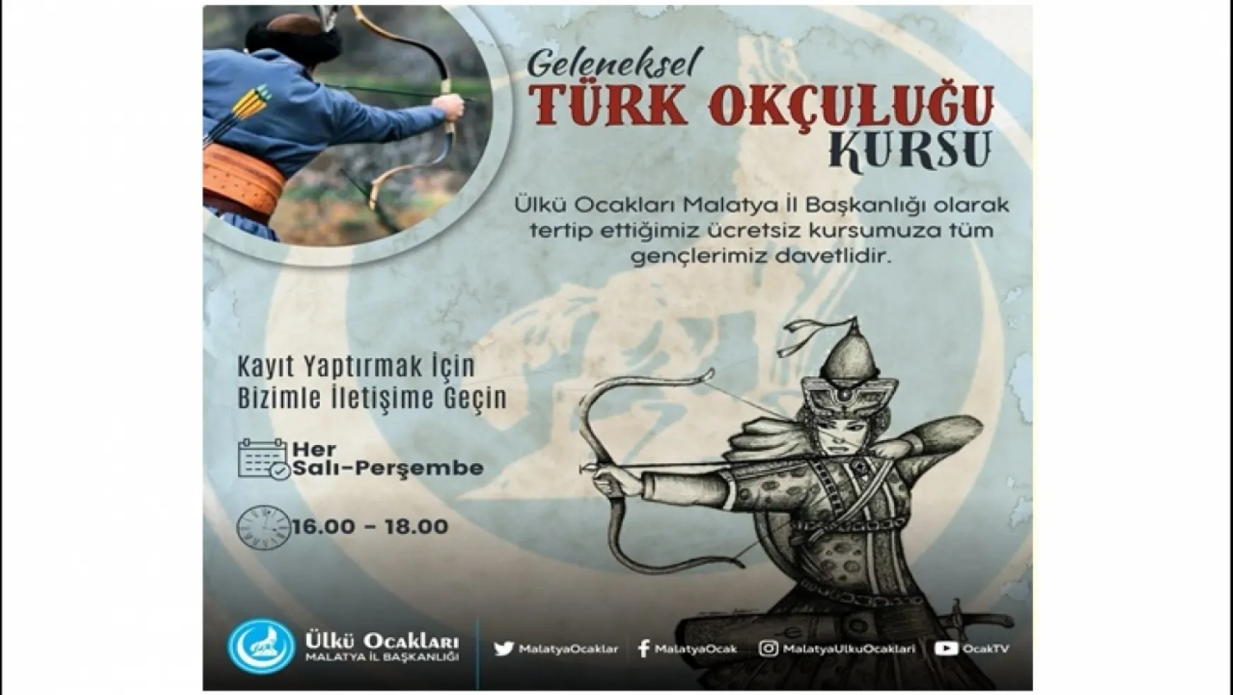 Ülkü Ocakları'ndan Geleneksel Türk Okçuluğu Kursu