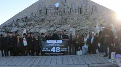 Nemrut Dağı'nı 9 günde 45 bin turist ziyaret etti