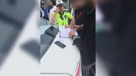 Ambulansa yol vermeyen düğün konvoyuna ceza yağdı