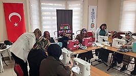 Malatya Büyükşehir Belediyesinden  Kadınlara Yönelik Dikiş Atölyesi