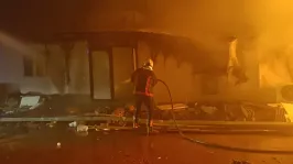 Malatya Orduzu'daki Şantiye Alanında Yangın: Ekipler Alevleri Kontrol Altına Aldı