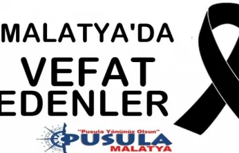 2 Aralık 2025 Malatya'da Bugün Vefat Edenler