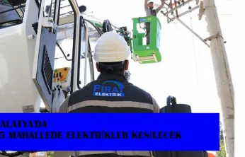 55 Mahallede Elektrikler Kesilecek