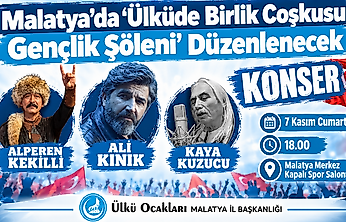 Ali Kınık, Alperen Kekilli ve Kaya Kuzucu Malatya'da Sahne Alacak