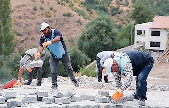 Battalgazi Belediyesinden Kamıştaş'a Yol Düzenlemesi