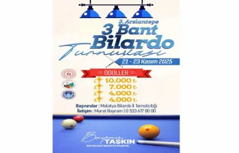 Battalgazi'de Bilardo Heyecanı: 3. Arslantepe 3 Bant Turnuvası Başlıyor