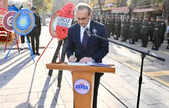Cumhuriyetimizin Kurucusu Gazi Mustafa Kemal Atatürk İlimizde Düzenlenen Törenle Anıldı