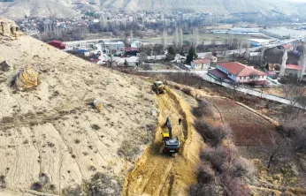 Darende Millet Bahçesi'nde Zemin Çalışmaları Başlatıldı
