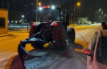 Doğanşehir Belediyesi'nden Karla Mücadelede Yoğun Mesai