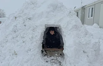 Doğanşehir Beyaza Büründü: Kar Kalınlığı Yer Yer 1 Metre