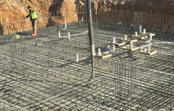 Hüseyin Kölük Camii'nin temeli dualarla atıldı