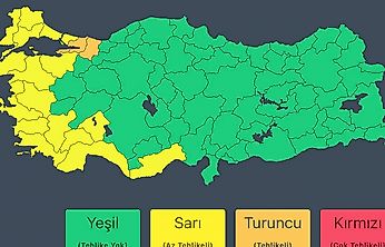 İçişleri Bakanlığından birçok il için kuvvetli yağış ve fırtına uyarısı