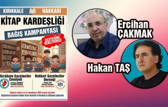 Kırıkkale ve Hakkari Gazeteciler Cemiyetleri'nden 'Kitap Kardeşliği' projesi.