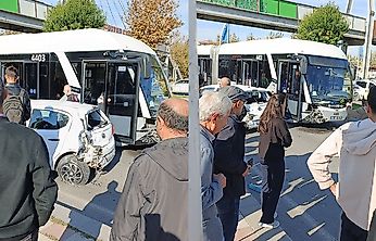 Malatya Çevreyolu'nda Trambüs Kazası! 5 Kişi Yaralandı