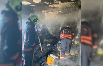 Malatya'da çıkan yangında ev küle döndü