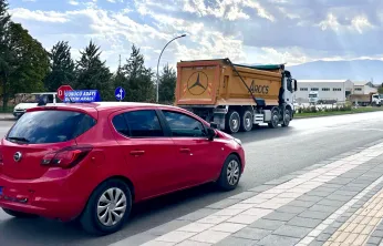 Malatya'da Direksiyon Eğitimi Alanı, Ağır Araç Trafiği Nedeniyle Güvensiz Hale Geldi