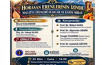 Malatya'da Ocak Kültürü ve Anadolu'nun Manevi Mirası Konuşulacak