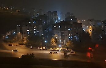 Malatya'da Şimşekler Geceyi Aydınlattı