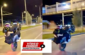 Malatya'da Trafiği Tehlikeye Atan Motosikletli Kamerada