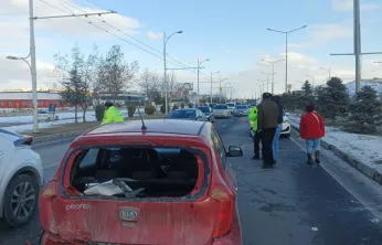Malatya'da Trafik Kazası Ucuz Atlatıldı