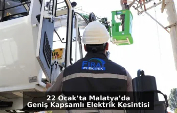 Malatya'da Yarın 5 İlçede Planlı Elektrik Kesintisi