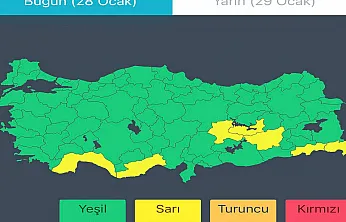 Malatya Dahil 9 İlde Kuvvetli Yağış Alarmı