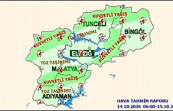 Malatya İçin Kritik Hava Uyarısı: Kuvvetli Yağış ve Fırtına Geliyor