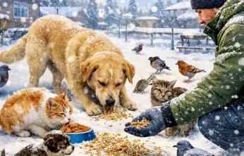 Malatya İHH'dan Sokak Hayvanları ve Kuşlar İçin Kış Duyarlılığı Çağrısı