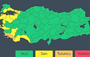 Meteorolojiden 11 il için sarı ve turuncu kodlu uyarı