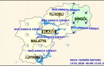 Meteorolojiden Malatya ve Çevresine Don ve Çığ Uyarısı