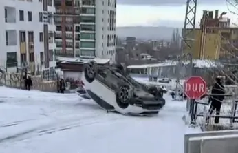 Okullar Tatil Edilmedi, Yollar Buz Pistine Döndü
