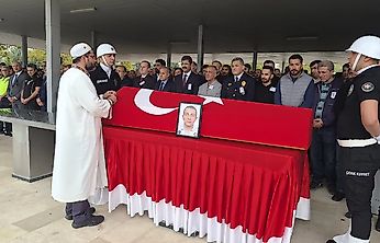 Polis memuru Orhan Gazi Yetiş son yolculuğuna uğurlandı