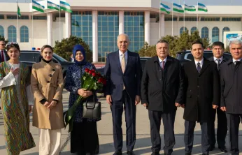 TBMM Başkanı Kurtulmuş, resmi temaslar için Özbekistan'da