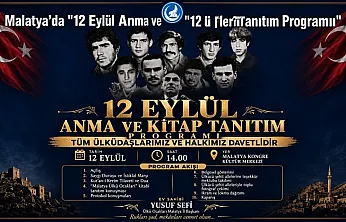 Ülkü Ocakları Malatya'dan 12 Eylül Anma Programı