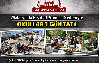 Valilikten 6 Şubat Kararı: Okullar Tatil, Yakınlarını Kaybedenlere İdari İzin