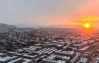 Yeni Malatya Çarşısı Karla Beyaza Büründü