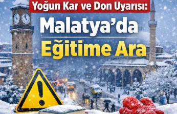 Yoğun Kar ve Don Uyarısı: Malatya'da Eğitime Ara